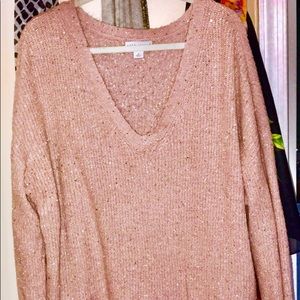 Pink sparkly sweater